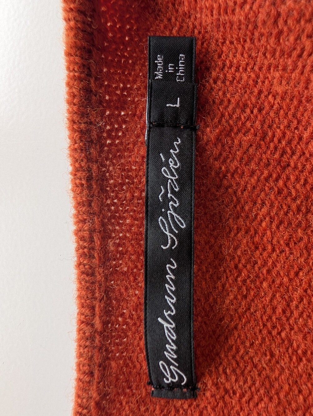 Gudrun Sjoden Rust Orange Button-Front Knit Vest - Picture 3 of 7